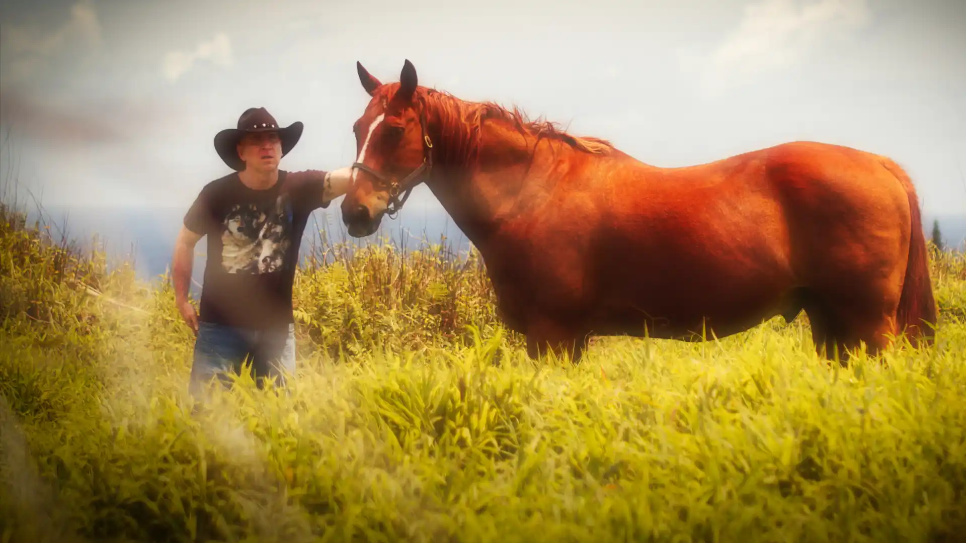 Billy Ray Norris standing next to a horse