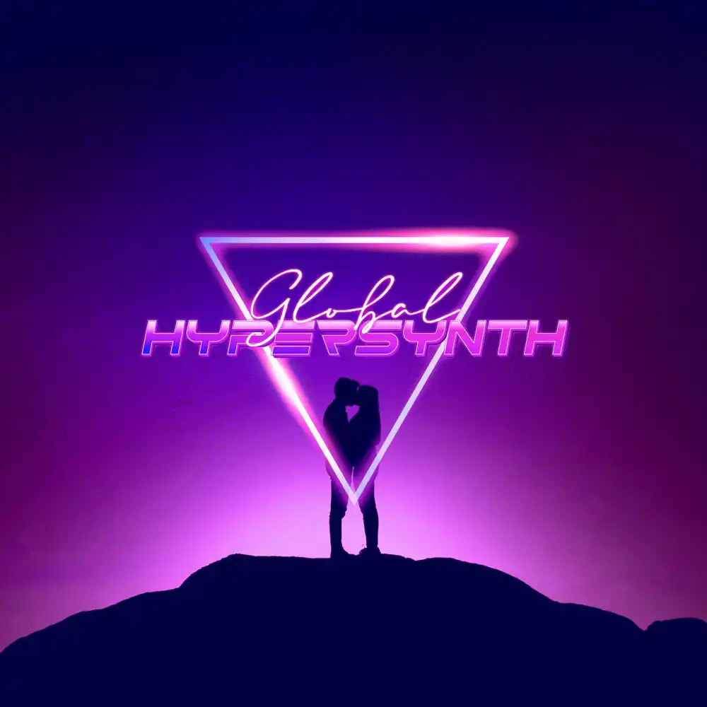 Neon-realism synthwave cover art for 'You & Me Tonight' by Global Hypersynth